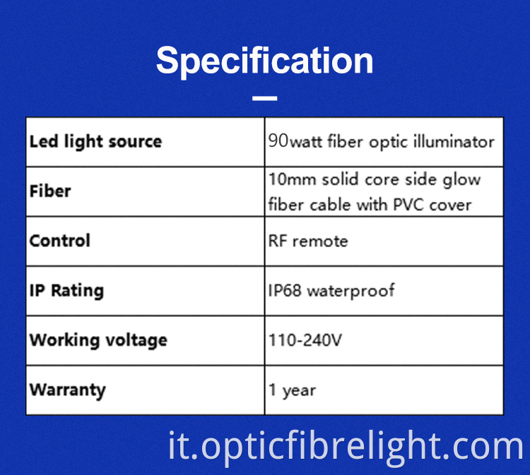 Fiber Optic Pool Light